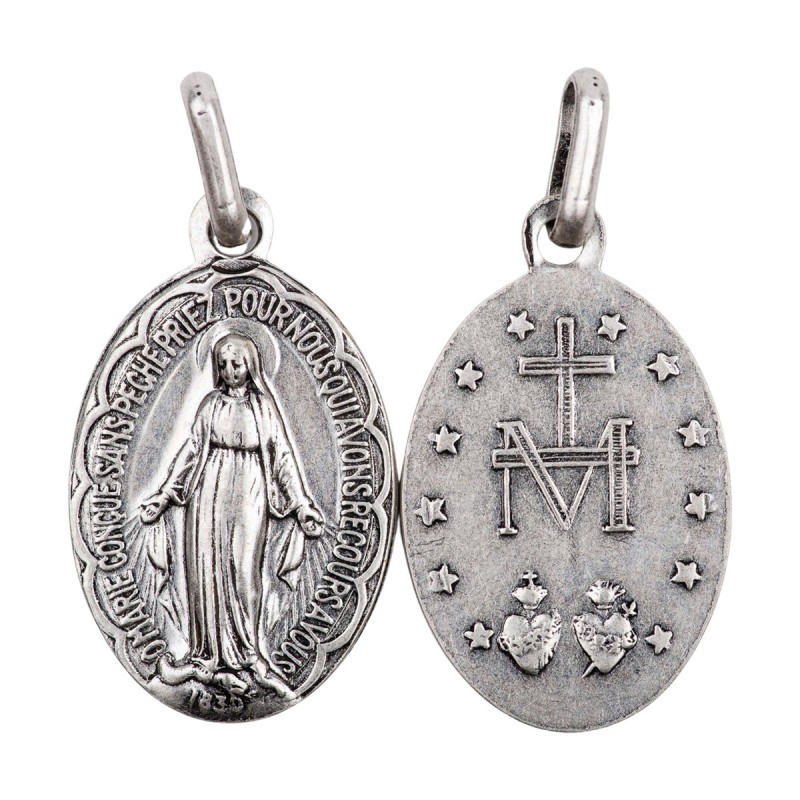 Médaille la Vierge Miraculeuse - Métal Argenté