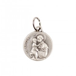 Médaille Saint Antoine en métal argenté