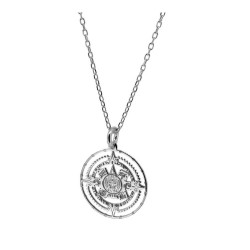 Collier Médaille Maya en argent en argent 925