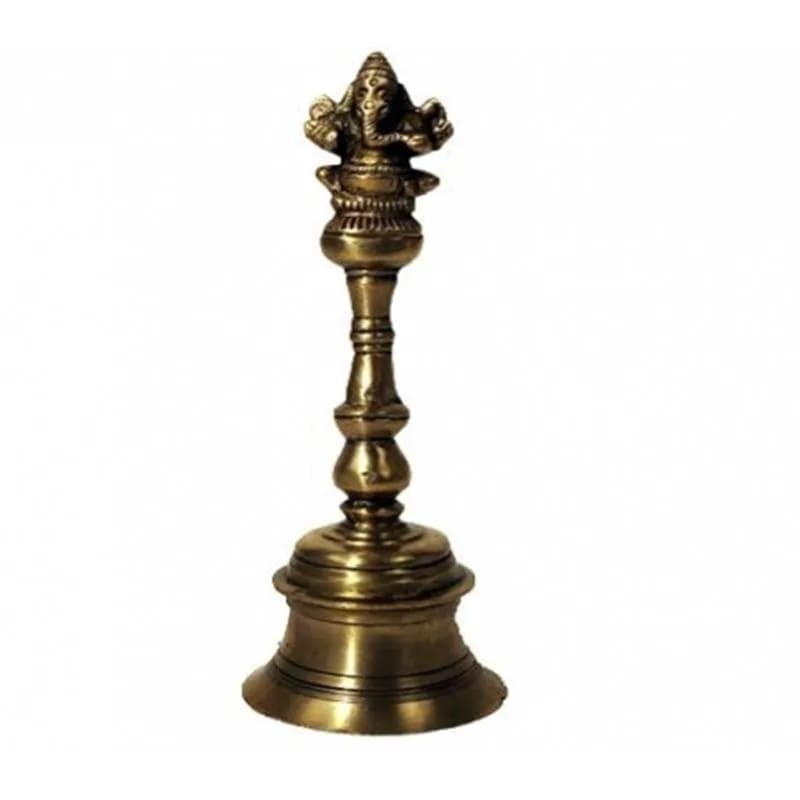 Cloche en bronze avec Ganesh
