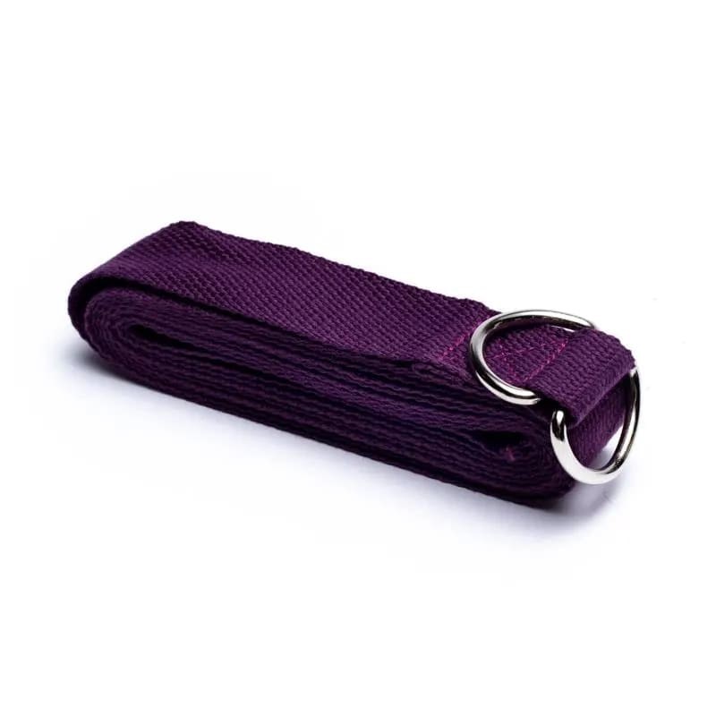 Sangle de Yoga 100% coton - violet 2,5 m