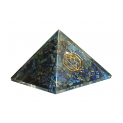 Pyramide - Orgonite - Sodalite - Chakra du troisième œil - Grande