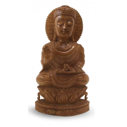 Bouddha sculpté en bois
