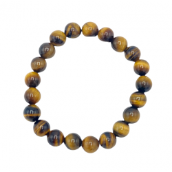 Bracelet pierres naturelles - Obsidienne Œil de tigre - Qualité AA Extra - 8 mm