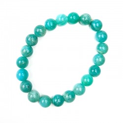 Bracelet pierres naturelles - Amazonite bleue - Qualité A - 8 mm
