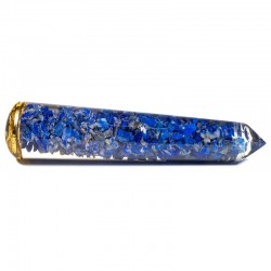 Bâton de massage - Orgonite - Lapis Lazuli - Chakra du 3ème Œil